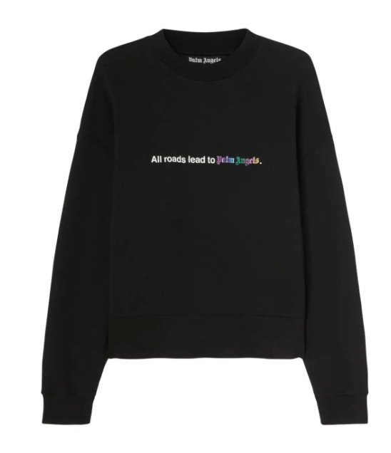 PALM ANGELS 스웨트 셔츠 MAN 올 ROADS 크루넥